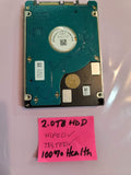 Samsung 2.0 TB Hard Disk 2.5" Wiped, Tested, 100% Health.