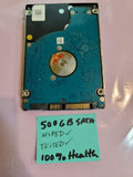 Seagate 500 GB Hard Disk 2.5" Wiped, Tested, 100% Health.