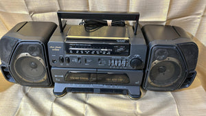 Vintage Fisher Dual Cassette "Boom Box"