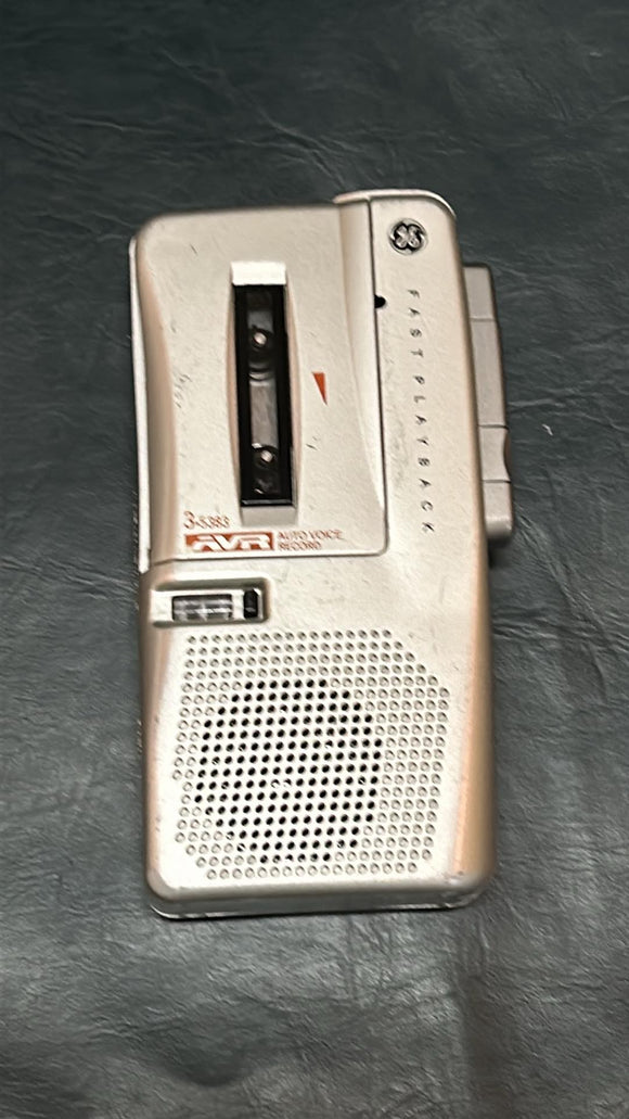 GE General Electric Microcassette Recorder Model 3-5383 Recorder
